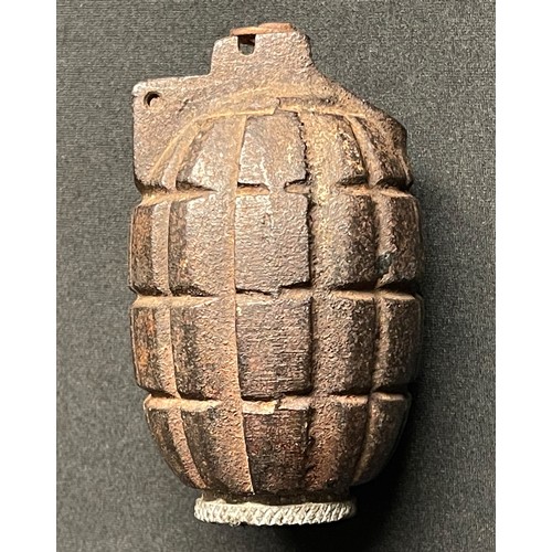 3119 - WW1 British No5 Mills Grenade. INERT & FFE. Baseplate marked No.5 MkI and dated 9/15. Maker marked 