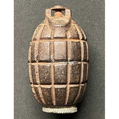 3119 - WW1 British No5 Mills Grenade. INERT & FFE. Baseplate marked No.5 MkI and dated 9/15. Maker marked 