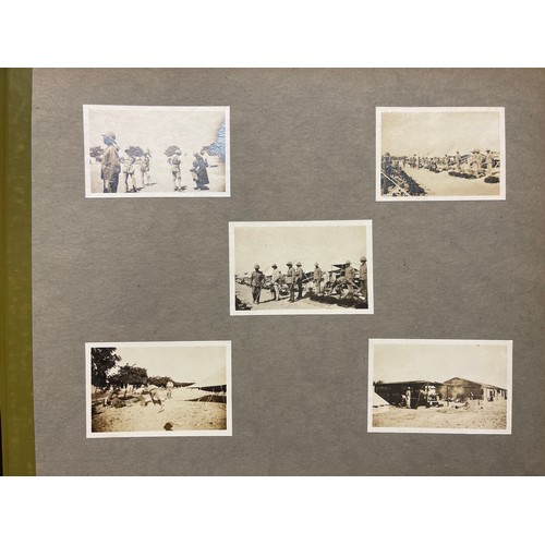 3124 - WW1 British Large Photograph Album of a Royal Artilleryman's service in Egypt & Palestine plus an ad... 