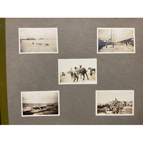 3124 - WW1 British Large Photograph Album of a Royal Artilleryman's service in Egypt & Palestine plus an ad... 