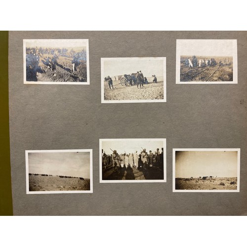 3124 - WW1 British Large Photograph Album of a Royal Artilleryman's service in Egypt & Palestine plus an ad... 