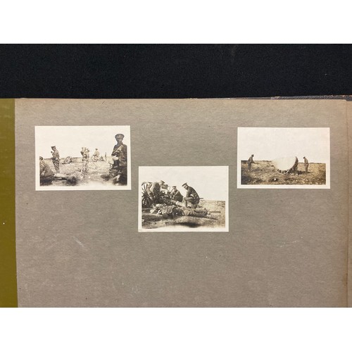 3124 - WW1 British Large Photograph Album of a Royal Artilleryman's service in Egypt & Palestine plus an ad... 