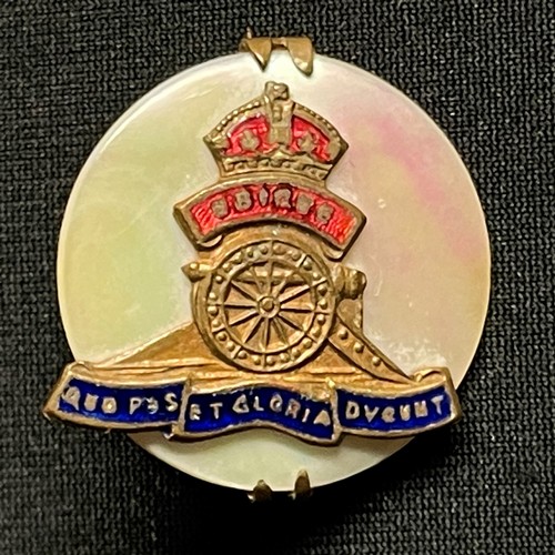 3130 - WW1 British Mother of Pearl & Enamel Sweetheart Badge Collection comprising of nine badges to includ... 