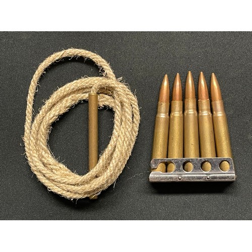 3138 - WW1 British SMLE webbing rifle sling maker marked and dated 