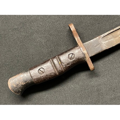 3139 - WW1 British P13 bayonet with single edged fullered blade maker marked 