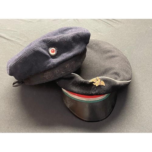 3152 - WW1 Imperial German Kindermutze Childs Navy Cap with Ost See cap tally. Faux leather sweatband. No s... 