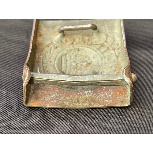 3154 - WW1 Imperial Germany Army Belt Buckle in steel with original field grey painted finish. No makers ma... 