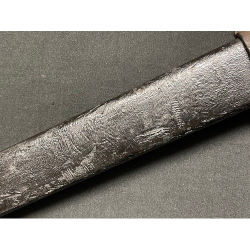 3169 - WW1 Imperial German 1911 Pattern Naval Boarding Cutlass with single edged fullered blade 227mm in le... 