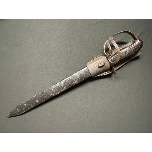 3169 - WW1 Imperial German 1911 Pattern Naval Boarding Cutlass with single edged fullered blade 227mm in le... 