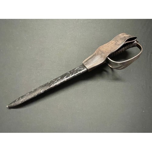 3169 - WW1 Imperial German 1911 Pattern Naval Boarding Cutlass with single edged fullered blade 227mm in le... 