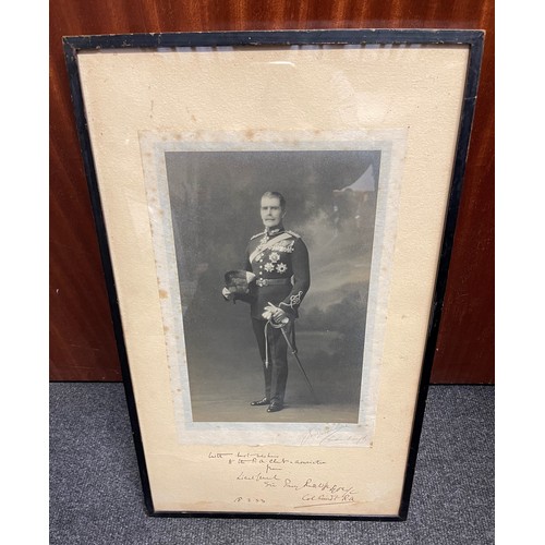 3173 - A large black and white full length photographic portrait of General Sir Percy Pollexfen de Blaquier... 