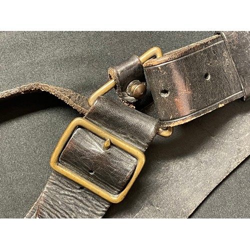 3174 - A 1903 Pattern British Army black Leather Bandolier  stamped by the manufacturer 