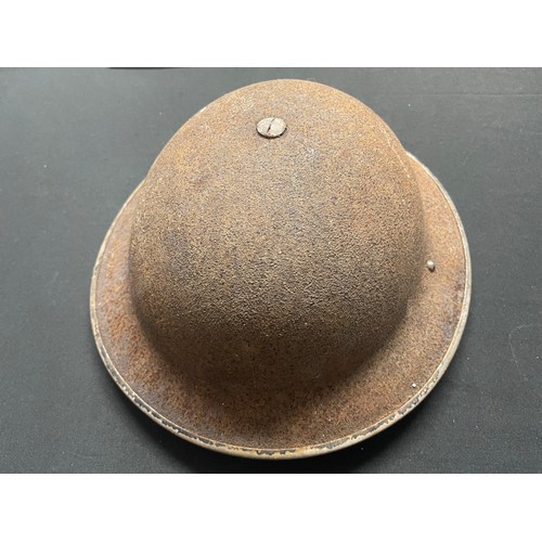 3237 - WW2 British Steel Helmet with liner and chinstrap: WW2 British Binoculars, Prism, No2 MKII, maker ma... 