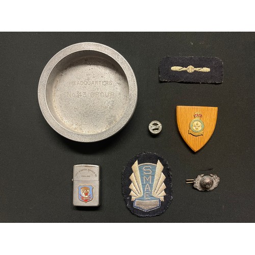 3239 - WW2 British RAF Trench Art Tray made from an aircraft piston cut down and engraved 