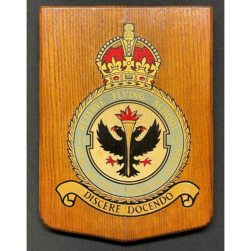 3241 - WW2 British RAF Wall Plaques. Original transfers applied to a wooden sheild backing. 6 in total: 