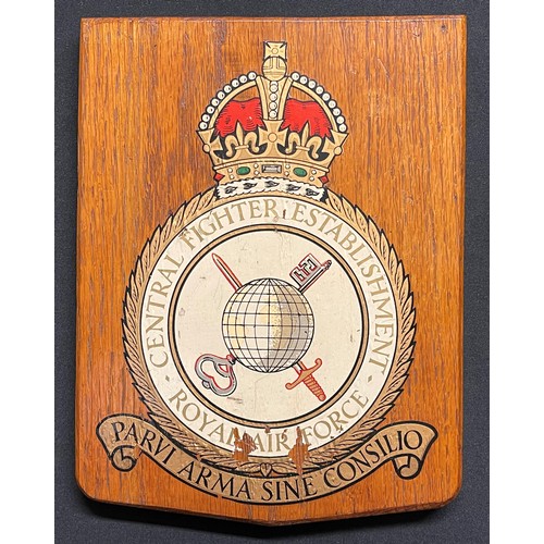 3241 - WW2 British RAF Wall Plaques. Original transfers applied to a wooden sheild backing. 6 in total: 