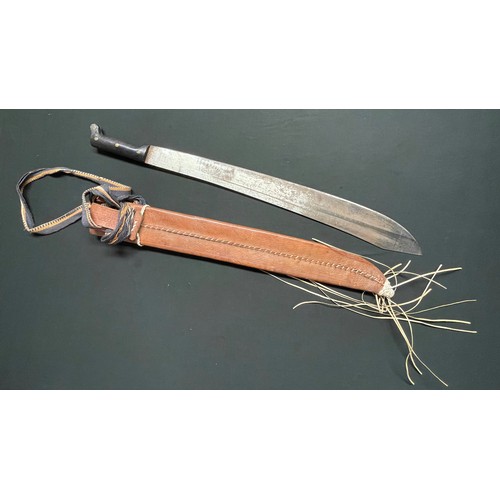 3244 - WW2 U.S. Legitimus No.128 Machete by Legitumus Collins & Co. with 605mm long single edged blade. Ove... 