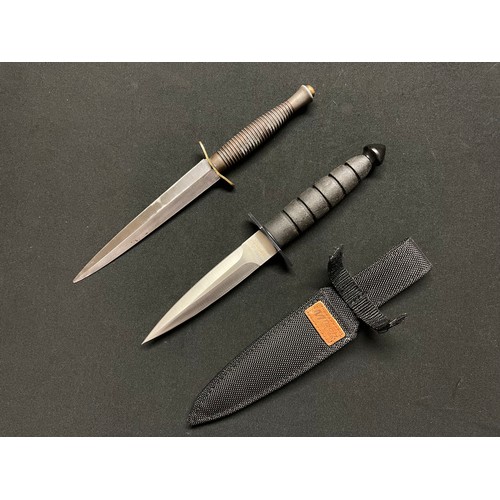 3248 - WW2 British Third Pattern Fairbairn Sykes Fighting Knife with double edged blade 177mm in length wit... 