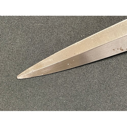 3248 - WW2 British Third Pattern Fairbairn Sykes Fighting Knife with double edged blade 177mm in length wit... 