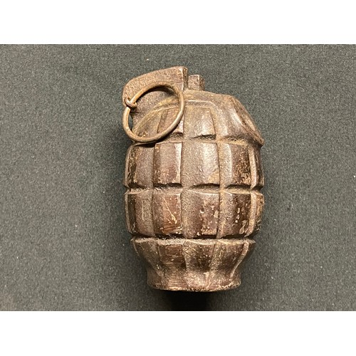 3250 - WW2 British unfinished No 36 Mills Grenade, possibly a training aid. Maker marked 