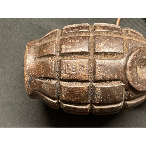 3250 - WW2 British unfinished No 36 Mills Grenade, possibly a training aid. Maker marked 