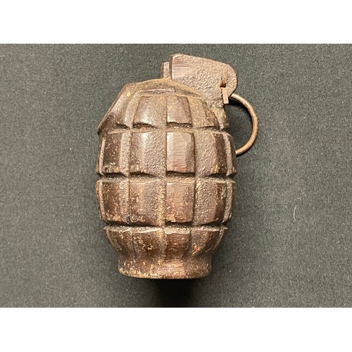 3250 - WW2 British unfinished No 36 Mills Grenade, possibly a training aid. Maker marked 