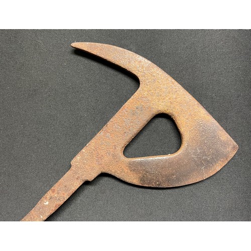 3254 - WW2 British RAF Escape Axe, rubber handle a/f along with a Box Primary Battery. (2)