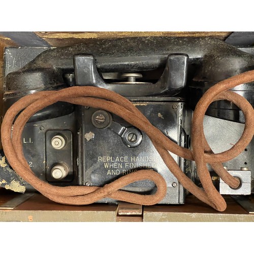 3265 - WW2 British Field Telephone Set MKII. Two examples. (2)