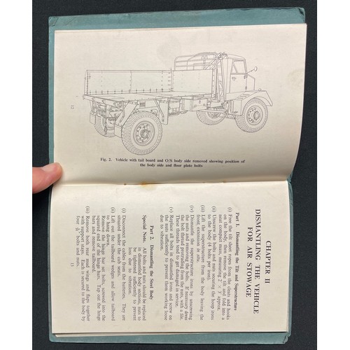 3273 - WW2 British Military Vehicle Drivers Handbooks for Bedford OY, dated 1941: Karrier Model K6 dated 5/... 