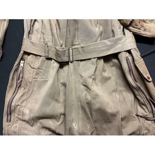 3275 - WW2 British RAF Sidcot Flying Suit. Size 4. In need of repairs to shoulders and front pockets and on... 