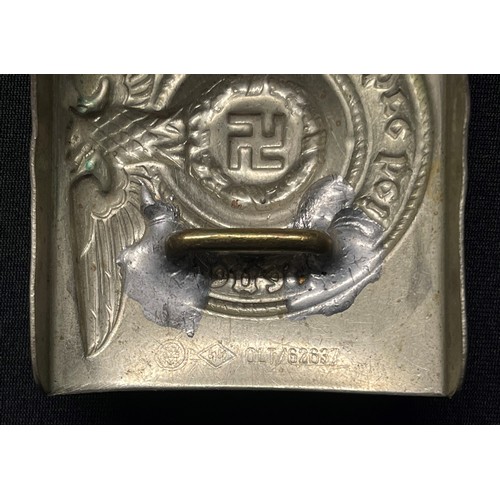 3286 - WW2 Reproduction Third Reich SS Belt Buckle, 1970's Tony Oliver Reproduction marked  