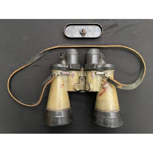 3287 - WW2 Third Reich German U-Boat 7x50 binoculars, maker marked 