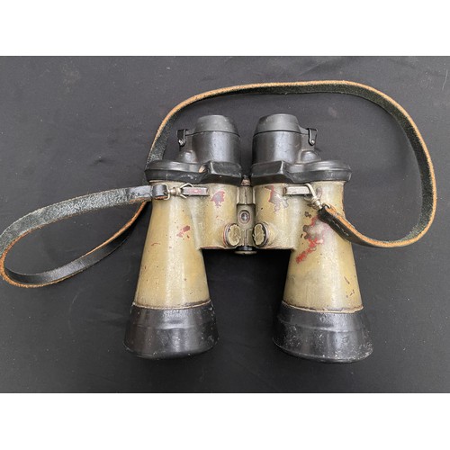 3287 - WW2 Third Reich German U-Boat 7x50 binoculars, maker marked 