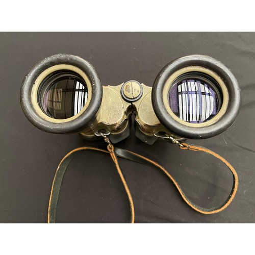 3287 - WW2 Third Reich German U-Boat 7x50 binoculars, maker marked 