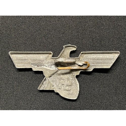 3301 - WW2 Third Reich Cap Eagle collection to include: Factory Guards Cap Eagle, no makers mark: unmarked ... 