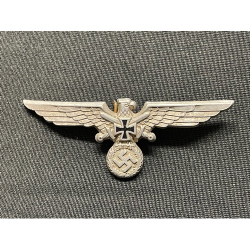 3301 - WW2 Third Reich Cap Eagle collection to include: Factory Guards Cap Eagle, no makers mark: unmarked ... 