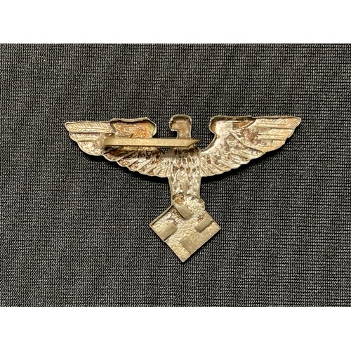 3301 - WW2 Third Reich Cap Eagle collection to include: Factory Guards Cap Eagle, no makers mark: unmarked ... 