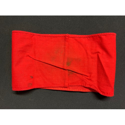 3310 - WW2 Third Reich NSDAP Armband. Multipart construction, machine woven swastika complete with paper RZ... 