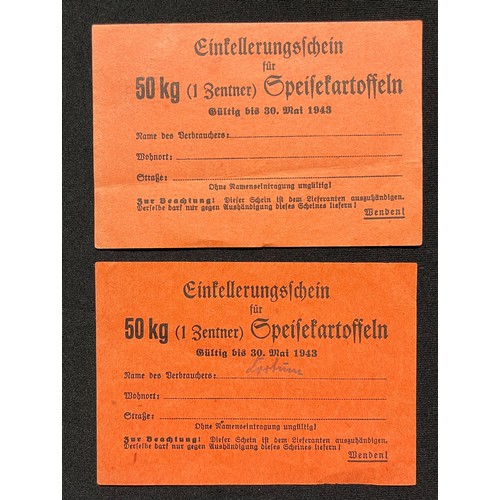 3312 - WW2 Third Reich documents to Aloysius Hermann Hombach. School certificates, vacination certificate, ... 