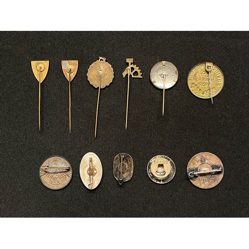 3323 - WW2 Third Reich Enamel Lapel badges and stick pin collection comprising of: three Kyffhauserbund sti... 