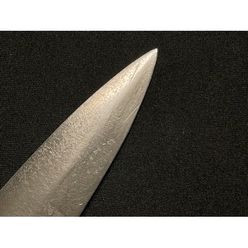 3328 - WW2 Third Reich NSKK 1933 Pattern dagger with double edged blade 224mm in length with etched 