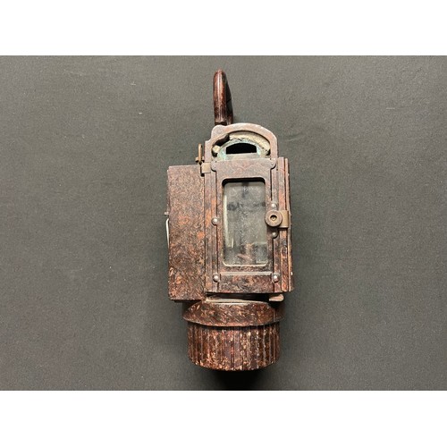 3330 - WW2 Third Reich Bakelite Carbide Lantern. WaA387 marked on mounting clip.