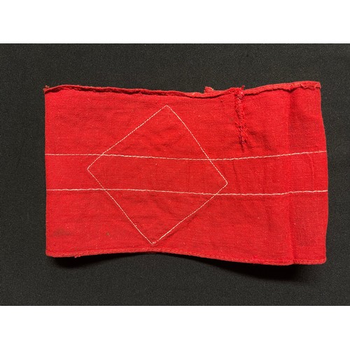 3331 - WW2 Third Reich Hitler Jugend Kampfbinde. Hitler Youth Armband. Multipart construction.