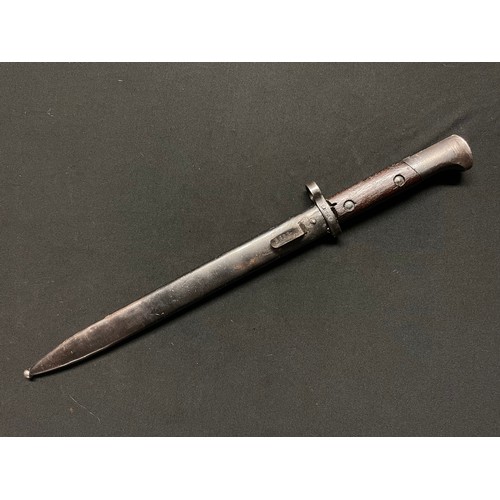 3352 - Czechoslovakian CZ24 Mauser bayonet with fullered single edged blade marked 