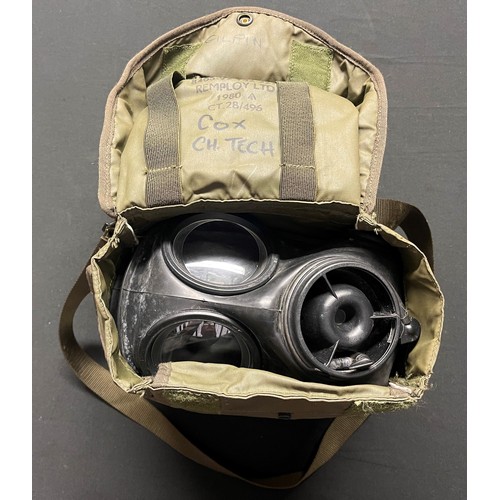 3355 - A British Army S10 Gas Mask complete in PLCE bag with Spare filters