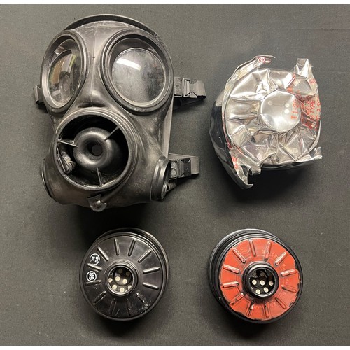 3355 - A British Army S10 Gas Mask complete in PLCE bag with Spare filters