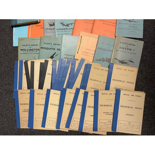 3368 - Reprinted WW1 & WW2 British Aircraft Manuals along with original Aircraft Recognition Cards and orig... 