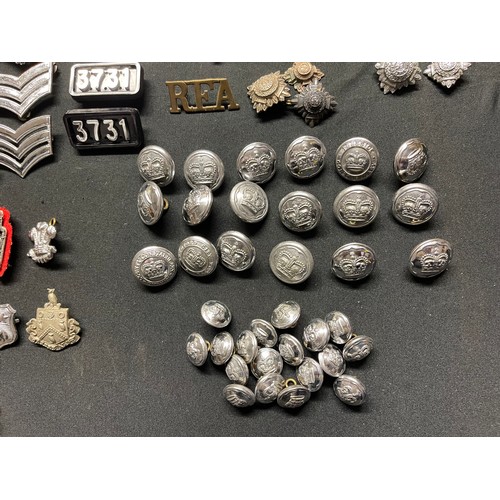 3377 - A collection of British Police insignia, buttons, numerals, enamel badges etc to include: a Greater ... 