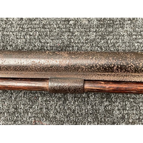 3382 - Percussion cap musket with 850mm long barrel, bore approx. 16mm, overall length 124cm. Lock is signe... 