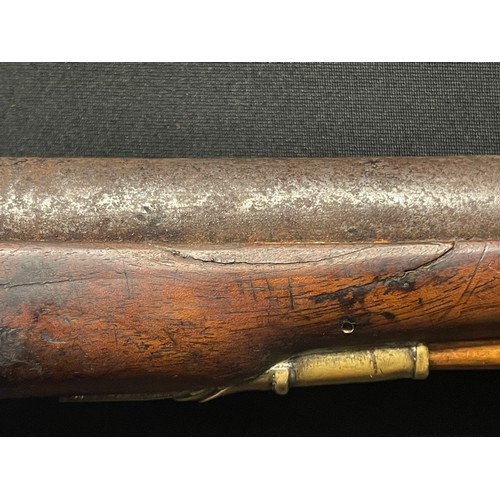 3386 - Percussion cap pistol with 190mm long barrel. Bore approx. 16mm. English Proof marks. Action will mo... 